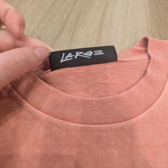 Civil Regime Cropped Distressed Flame Tee  No Tomorrow NWT Size Large - Picture 4 of 10